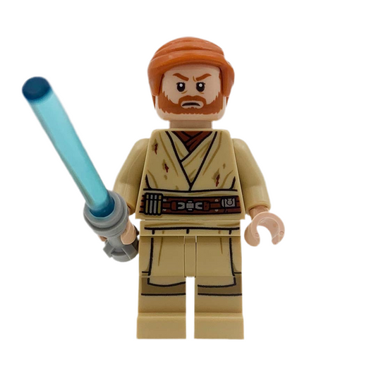 LEGO Obi Wan Kenobi Jedi Master Minifigure [Dirt Stains]