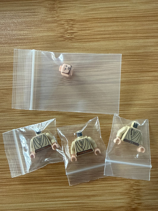 TCS style Jedi torsos + qui gon head