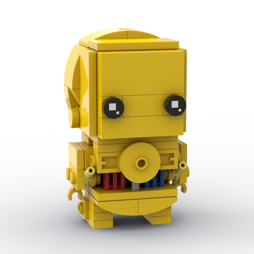 Custom LEGO C-3PO BrickHeadz