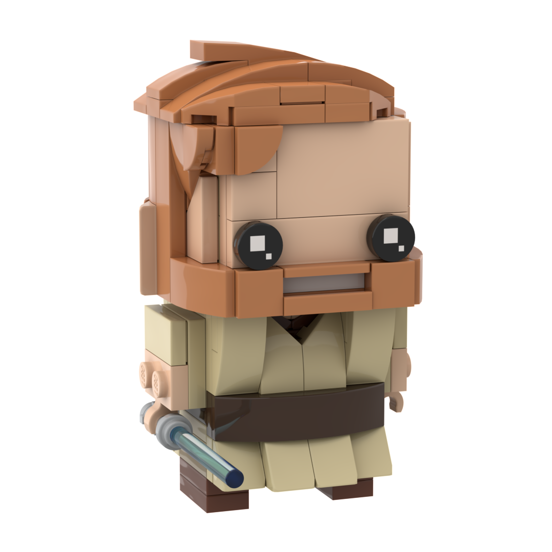 Custom LEGO Obi Wan Kenobi BrickHeadz [III]
