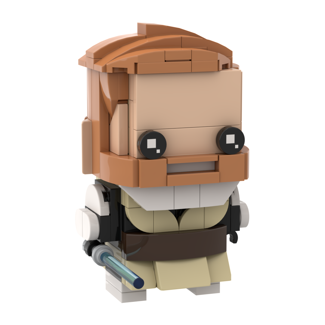 Custom LEGO Obi Wan Kenobi Brickheadz [Clone Wars]
