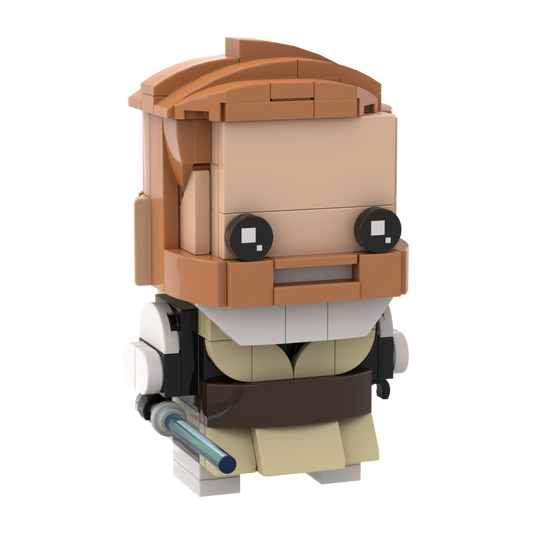 Custom LEGO Obi Wan Kenobi Brickheadz [Clone Wars]