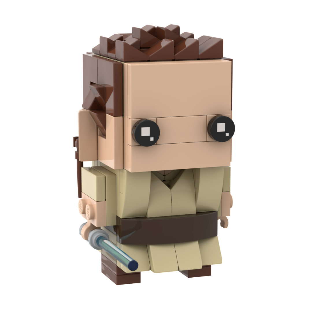 Custom LEGO Obi Wan Kenobi Padawan BrickHeadz
