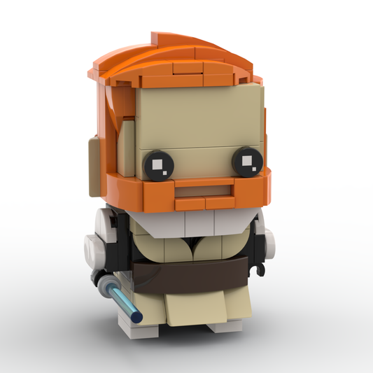Custom LEGO Obi Wan Kenobi Brickheadz [Clone Wars]