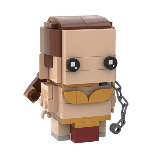 Custom LEGO Slave Leia BrickHeadz