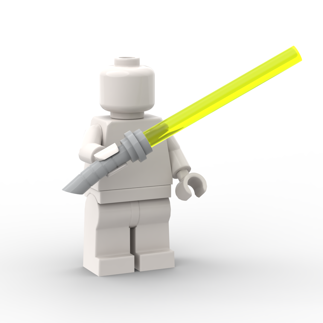Curved LEGO Minifigure Light Saber
